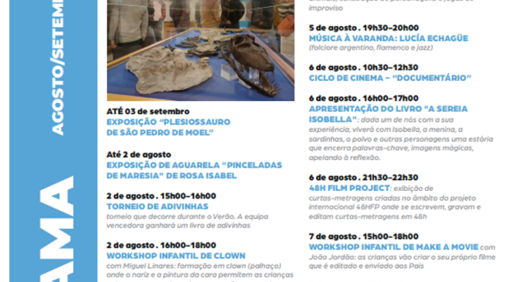 Cosmos Azul e Mar - Programação Agosto/Setembro