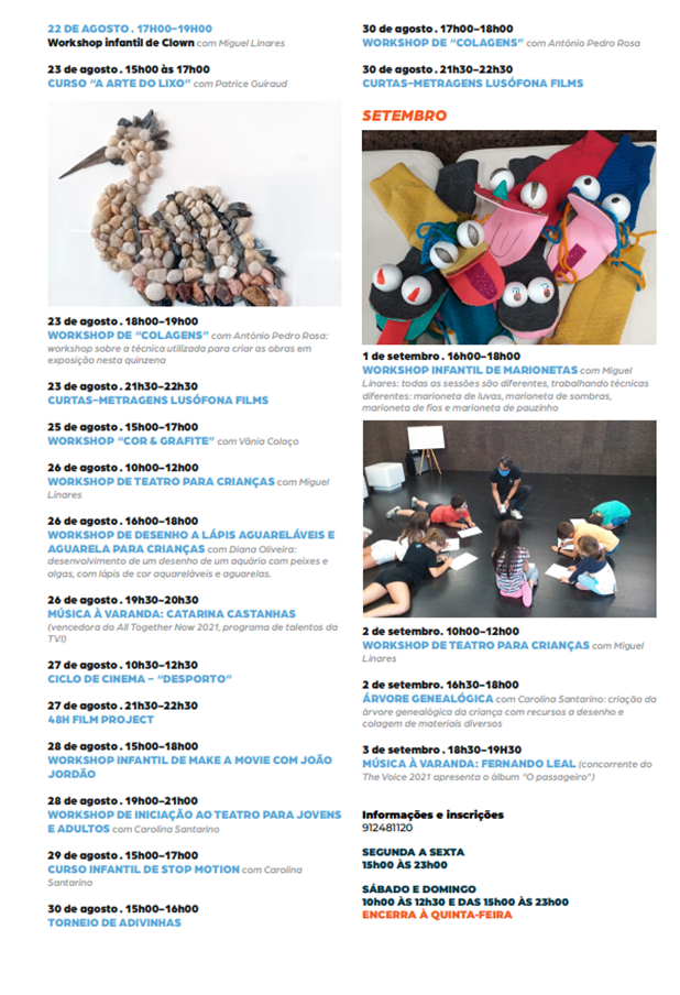 Cosmos Azul e Mar - Programa&ccedil;&atilde;o Agosto/Setembro