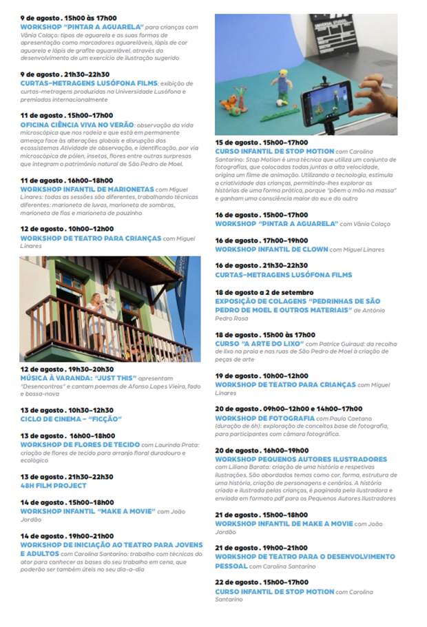 Cosmos Azul e Mar - Programa&ccedil;&atilde;o Agosto/Setembro